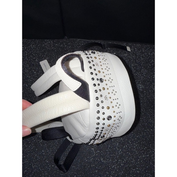 Coach White Leather Studded Backpack Small Classic Style - Picture 8 of 14